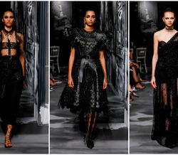 O elogio do preto no desfile de alta-costura da Dior em Paris