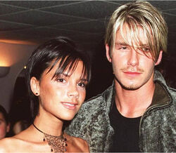 David e Victoria Beckham em sintonia