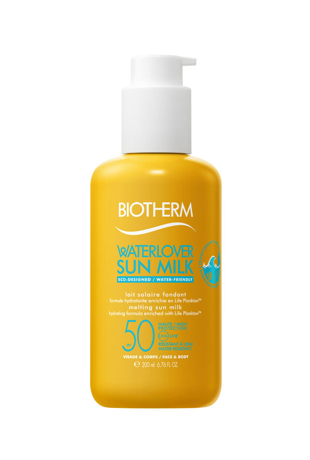 Waterlover Sun Milk SPF50+, €35,65, Biotherm