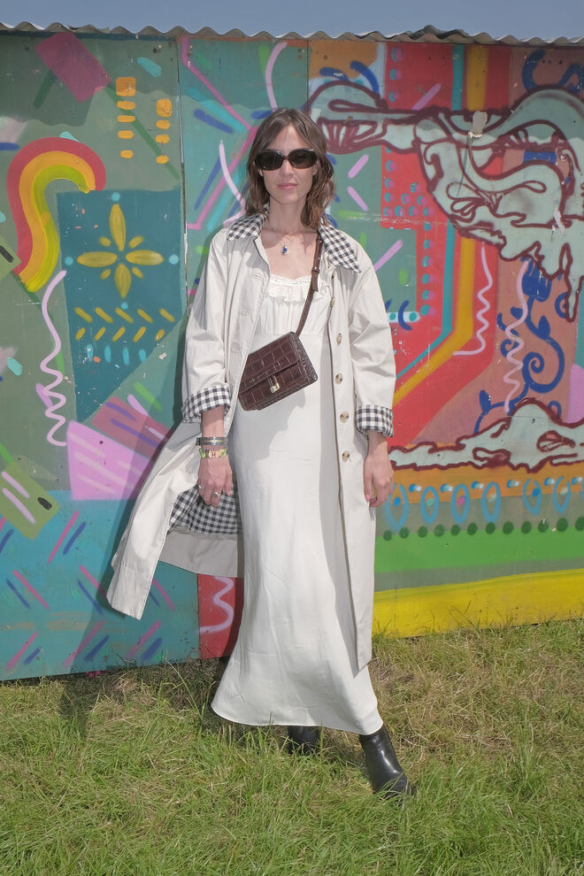 Alexa Chung em Barbour 