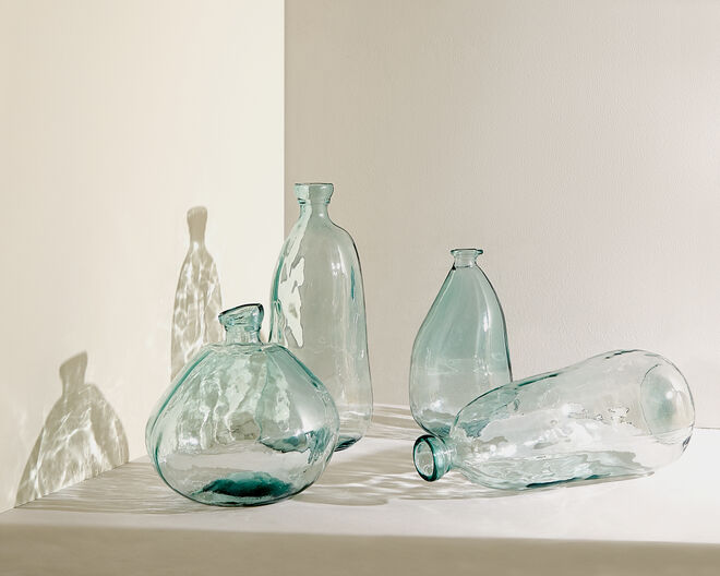 Coleção de vidro 100% reciclado da Zara Home 
