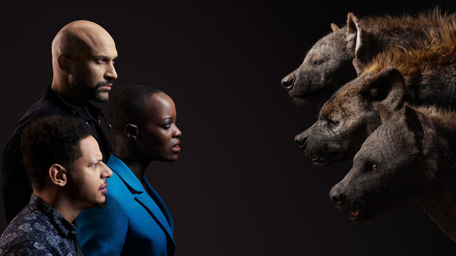 Keegan-Michael Key é Kamari, Florence Kasumba é Shenzi e Eric Andre é Azizi
