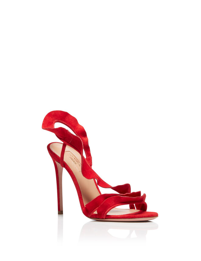 Sandália Ruffle 105, €595, Aquazurra