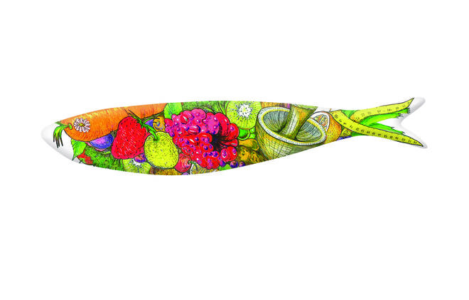 “Detox”, de João Maral e Vanda Oliveira, participante do concurso anual de criatividade da EGEAC para o “cardume” da coleção Sardinha by Bordallo Pinheiro - €18,90, Bordallo Pinheiro