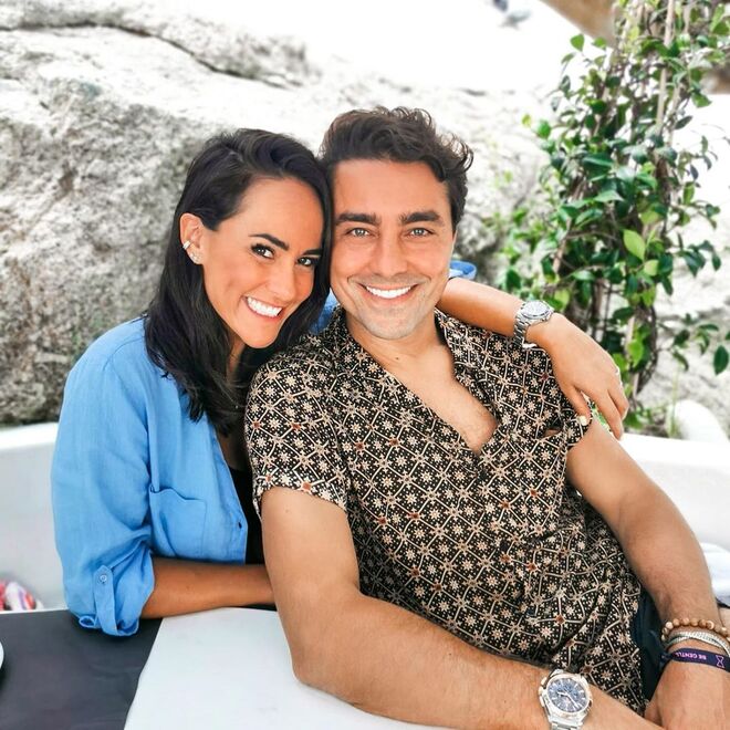 Francisca Pereira e Ricardo em Mykonos, Grécia