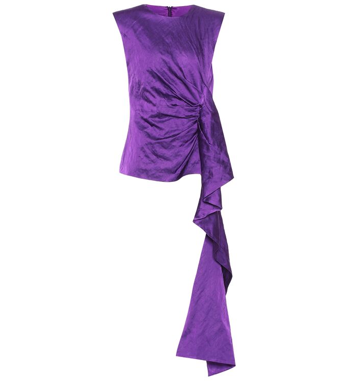 Blusa, €845, Dries van Noten, em www.mytheresa.com