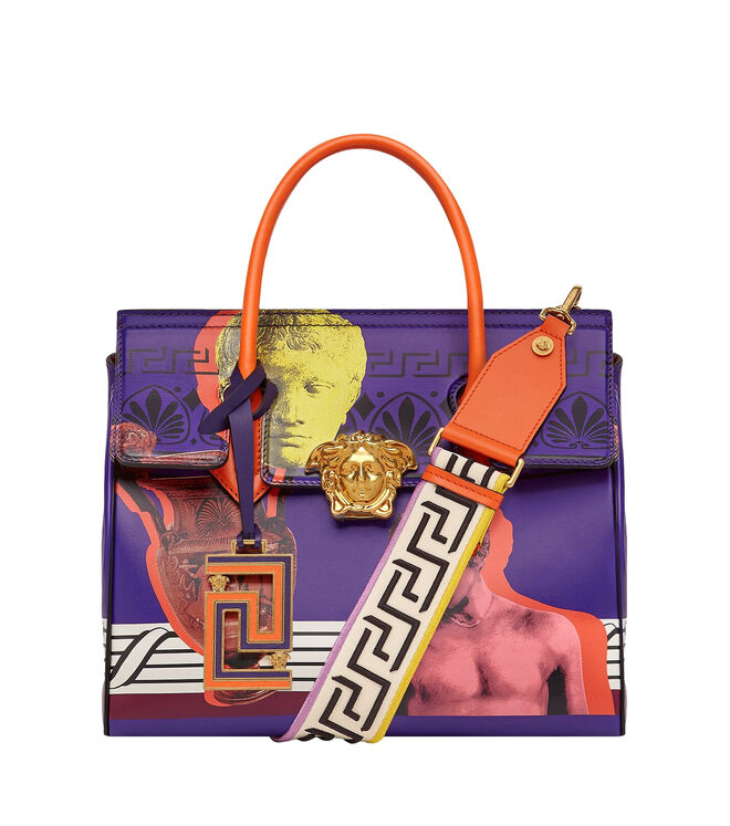 Carteira Magna Grecia Pop Violet Palazzo Empire, agora €1575, Versace