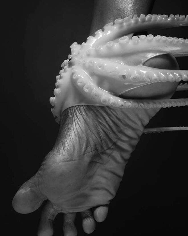 Feet of Duane Cyrus, Dancer, 2015, Ajamu.
