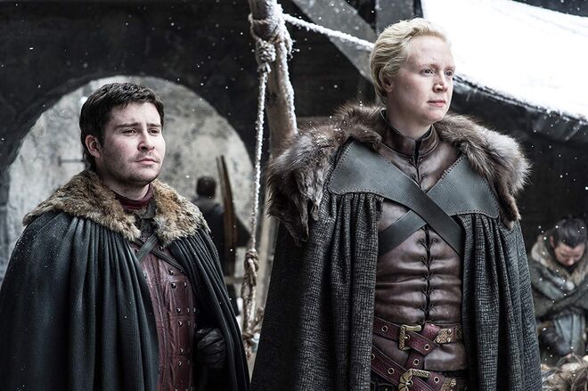 Gwendoline Christie como Brienne de Tarth, na série 'A Guerra dos Tronos'