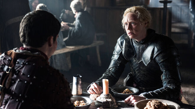 Gwendoline Christie como Brienne de Tarth, na série 'A Guerra dos Tronos'