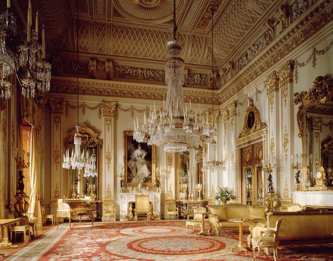 A White Drawing Room, Palácio de Buckingham.