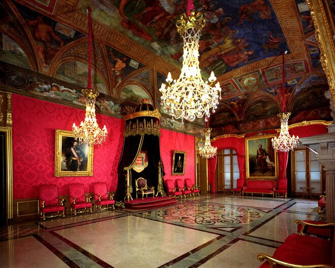 Sala do Trono, Palais Princier, Mónaco.