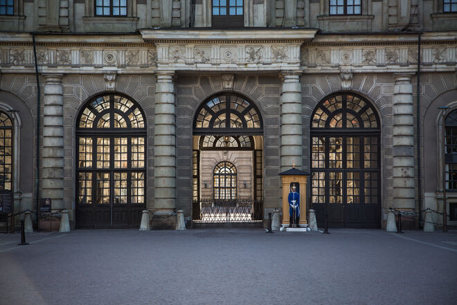 O Palácio Real, em Estocolmo.