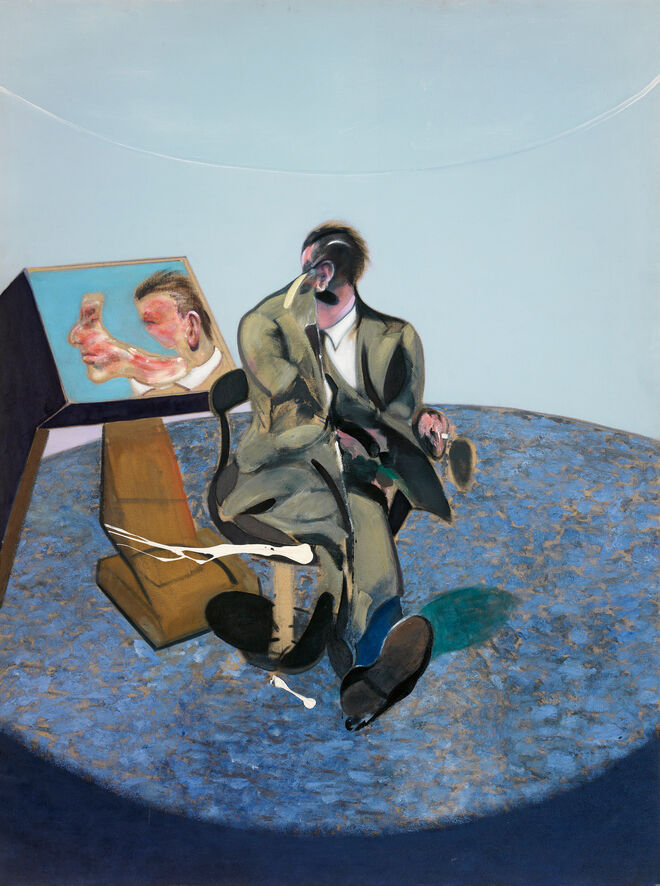 Retrato de George Dyer ao espelho, 1968, Francis Bacon.