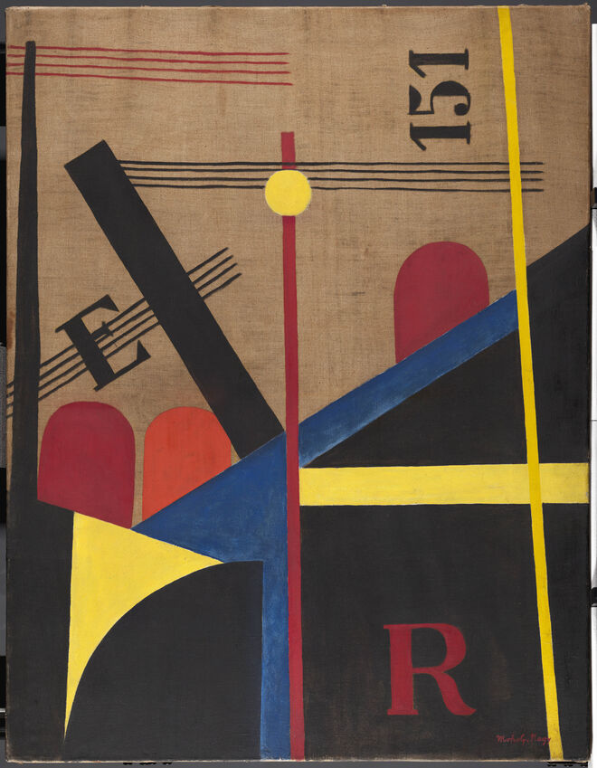 Large Railway Painting, 1920, László Moholy-Nagy.
