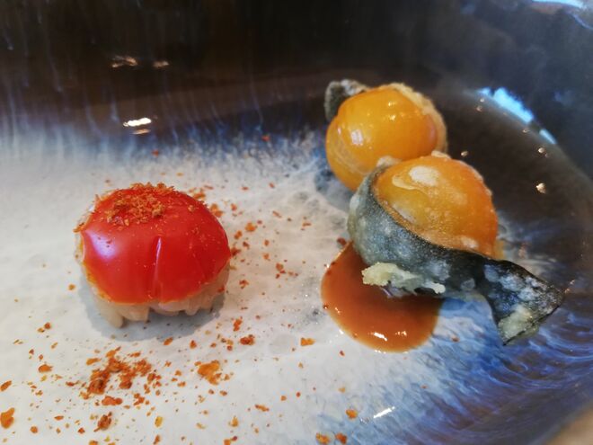 Formas e texturas de tomate 