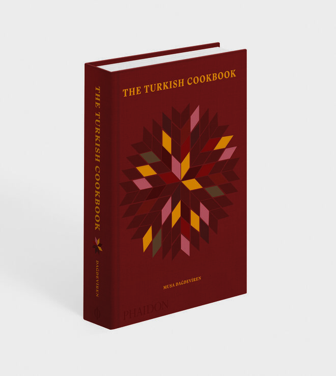 Capa do livro The Turkish Cookbook, Musa Dagdeviren. Phaidon