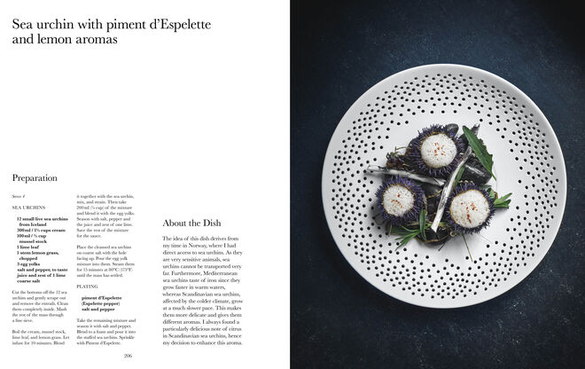Interior do livro Nordic by Nature. Nordic Cuisine and Culinary Excursions. Borderless Co. & Gestalten