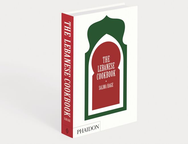 Capa do livro The Lebanese Cookbook, Salma Hage. Phaidon