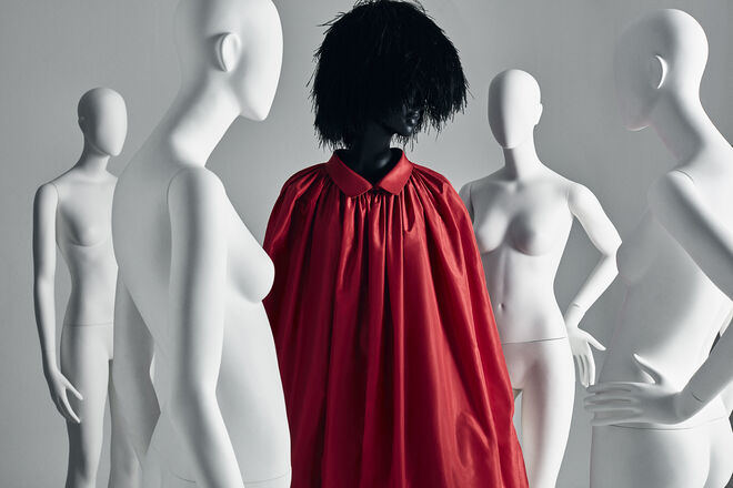 Vestido Biki, final da década de 1960, da colação de Alta Costura de Cecilia Matteucci Lavarini na exposição Bvlgari. The Story, the Dream.