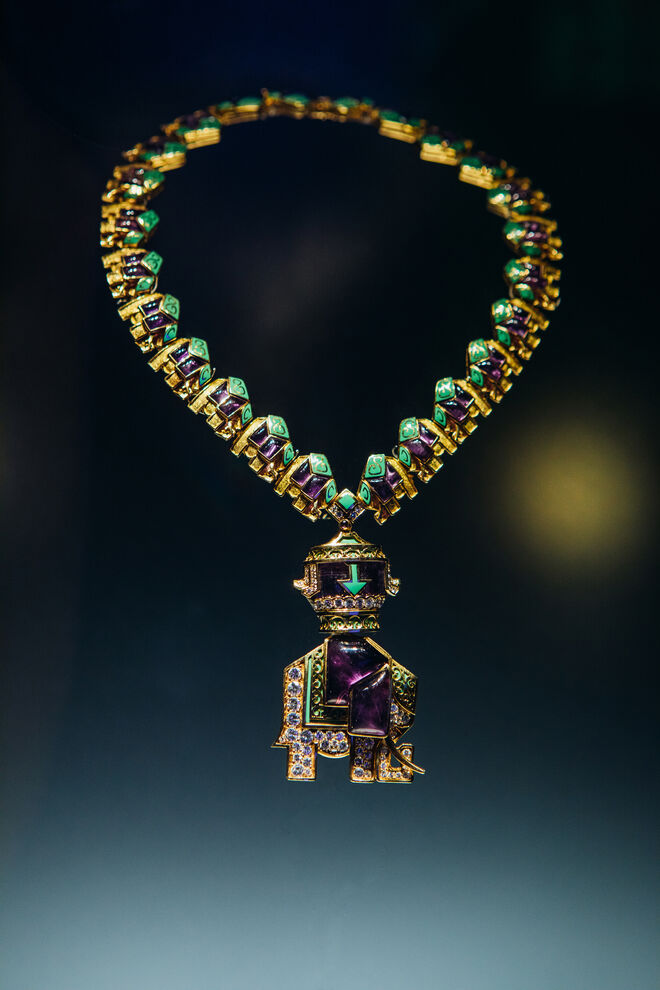 A exposição Bvlgari. The Story, the Dream, em Roma.