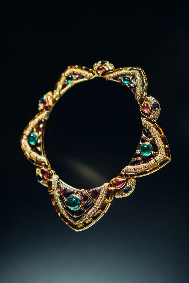 A exposição Bvlgari. The Story, the Dream, em Roma.