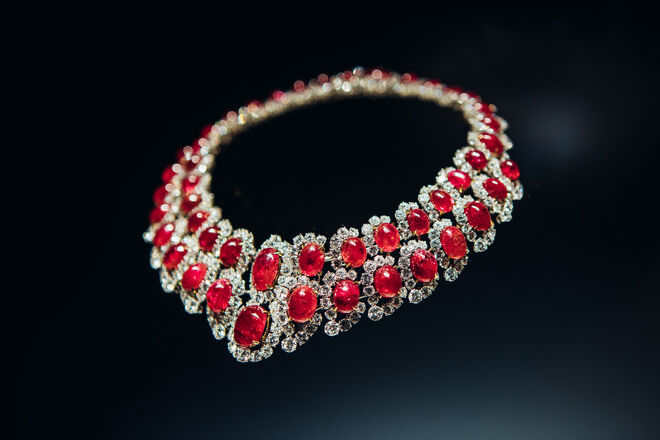 A exposição Bvlgari. The Story, the Dream, em Roma.