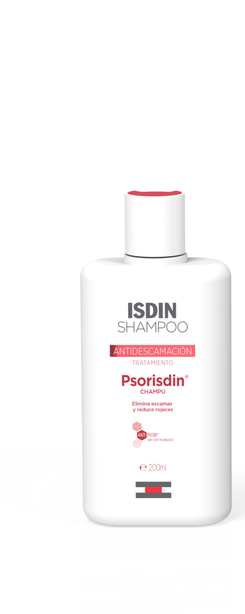 Psorisdin, champô antidescamação para couro cabeludo com psoríase, €17,10, ISDIN