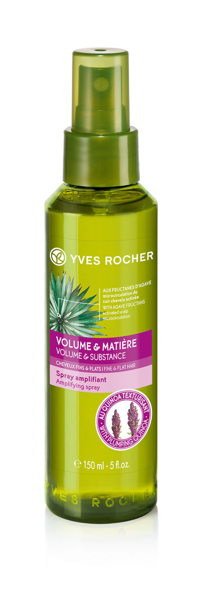 Com uma fórmula composta por 87% de ingredientes naturais, sem silicones nem polímeros e facilmente biodegradáveis os novos Capilares da Yves Rocher têm como estrela um ativo vegetal inédito: os Frutanos de Agave. Cultivados em agricultura biológica, no México, o Agave estimula a microcirculação, fortalecendo o cabelo da raiz até às pontas, garantindo o crescimento forte. As embalagens são feitas 100% em plástico reciclado, completamente recicláveis. Spray volume para cabelo fino vaporizador, 150 ml, €7,95, Yves Rocher