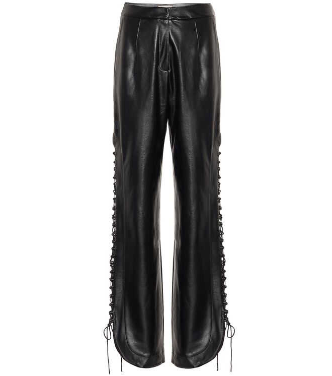 Calças, €427, Matériel Tbisili, em www.mytheresa.com