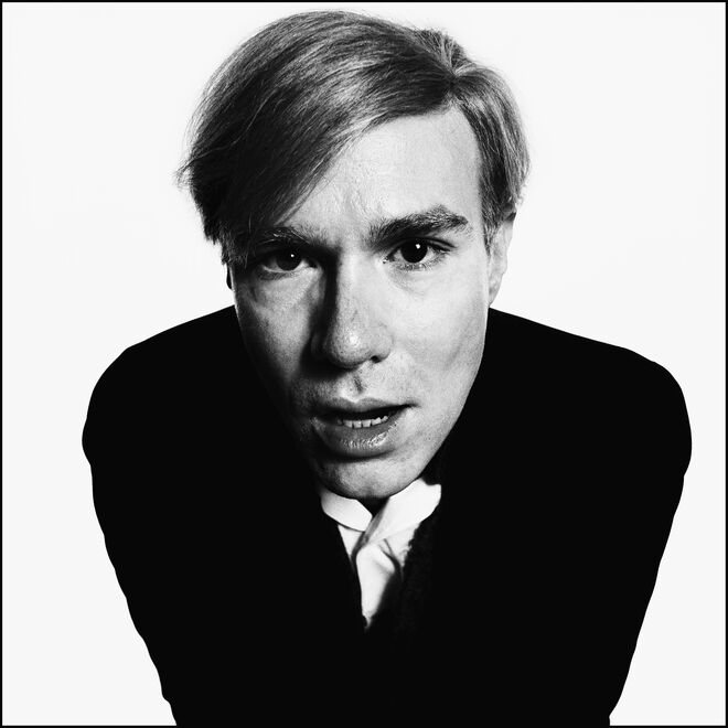 Andy Warhol, por David Bailey em 1965. No livro David Bailey, Taschen. 