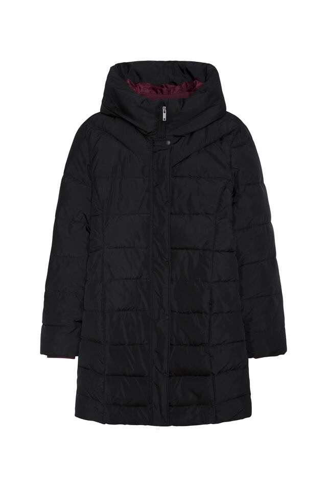 Sobretudo plumas poliéster reciclado, €89,99, Springfield