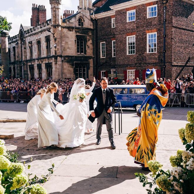 A cerimónia foi realizada na Catedral de York, em Inglaterra