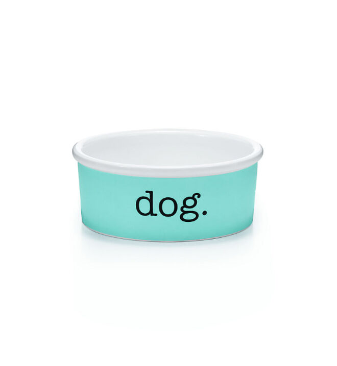 Comedouro para cão, €160, Tiffany & Co.