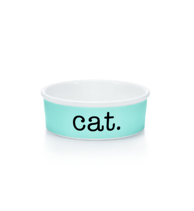 Comedouro para gato, €120, Tiffany & Co.