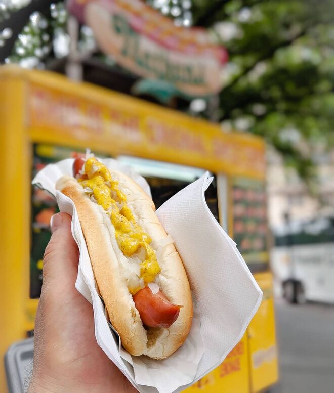 Cachorro-quente da carrinha