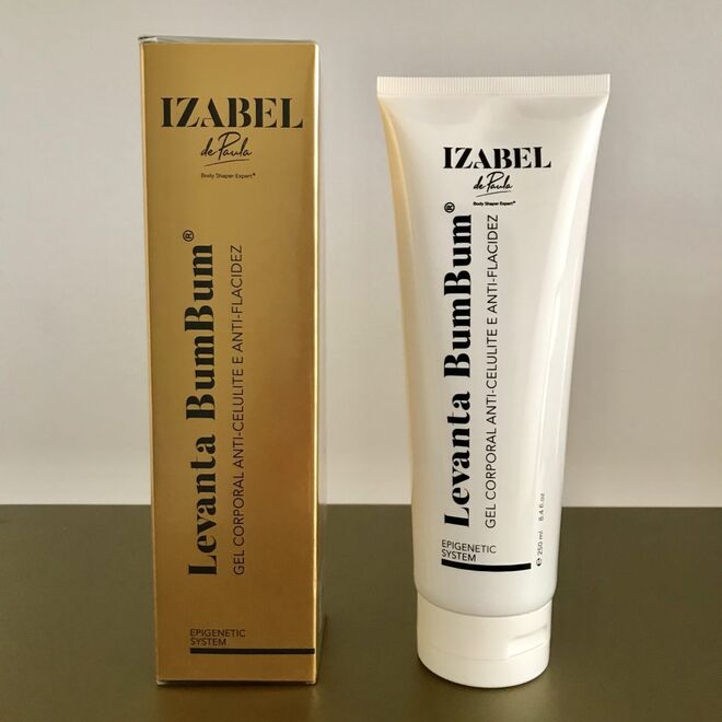 Gel Corporal Anti-Celulite e Anti-Flacidez Levanta BumBum, 250 ml, €49, Izabel de Paula, em www.izabeldepaula.com/onde-estamos/