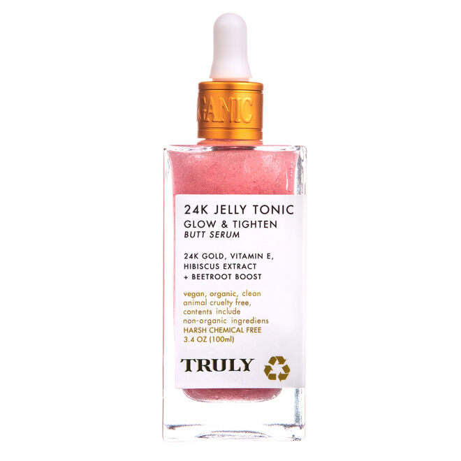 24k Jelly Tonic Glow & Tighten Butt Serum, 100 ml, $28 (cerca de €25), Truly, em www.trulybeauty.com
