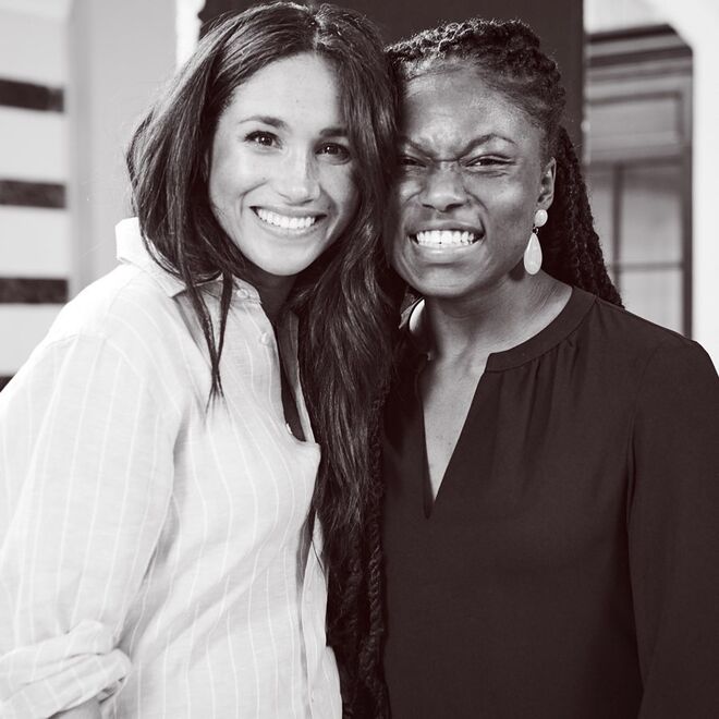 A duquesa de Sussex surpreendeu as clientes da Smart Works durante a sessão fotográfica da sua coleção cápsula, em Londres