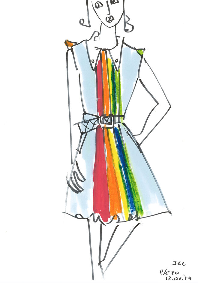 Ilustrações da coleção United Colors of Benetton primavera/verão 2020, por Jean-Charles de Castelbajac.