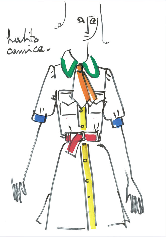 Ilustrações da coleção United Colors of Benetton primavera/verão 2020, por Jean-Charles de Castelbajac.