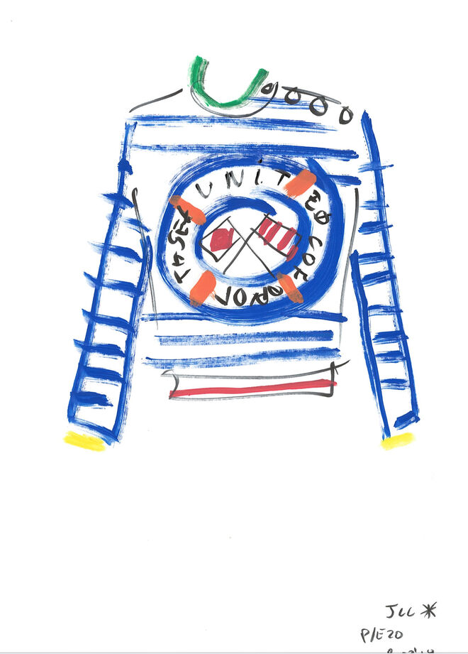 Ilustrações da coleção United Colors of Benetton primavera/verão 2020, por Jean-Charles de Castelbajac.