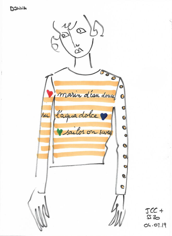 Ilustrações da coleção United Colors of Benetton primavera/verão 2020, por Jean-Charles de Castelbajac.