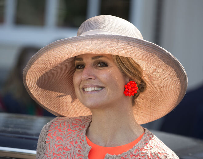 A rainha Máxima de visita à província de Friesland, em Harlingen em junho de 2016.