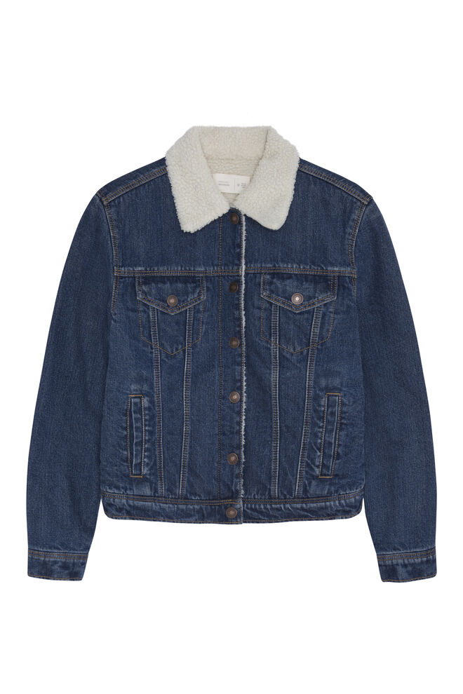 Casaco Denim lã, €49,99, Springfield