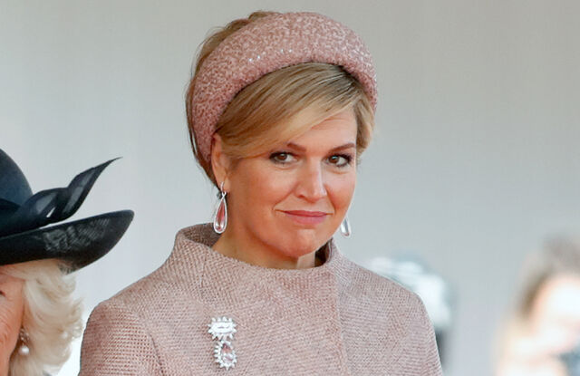 A rainha Máxima da Holanda em visita ao Reino Unido, em 2018.