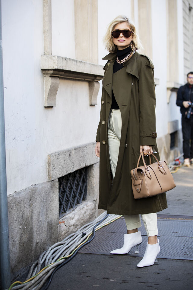 Xenia Adonts, na semana de moda em Paris 