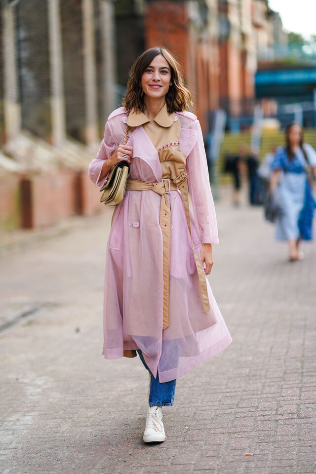Alexa Chung na semana de moda em Londres 