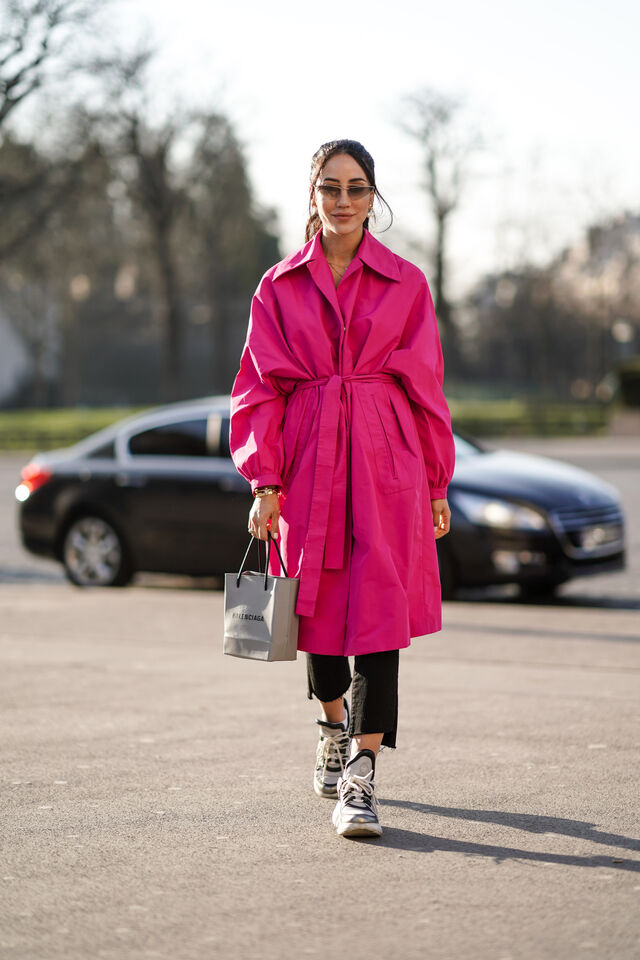 Tamara Kalinic na semana de moda em Paris 