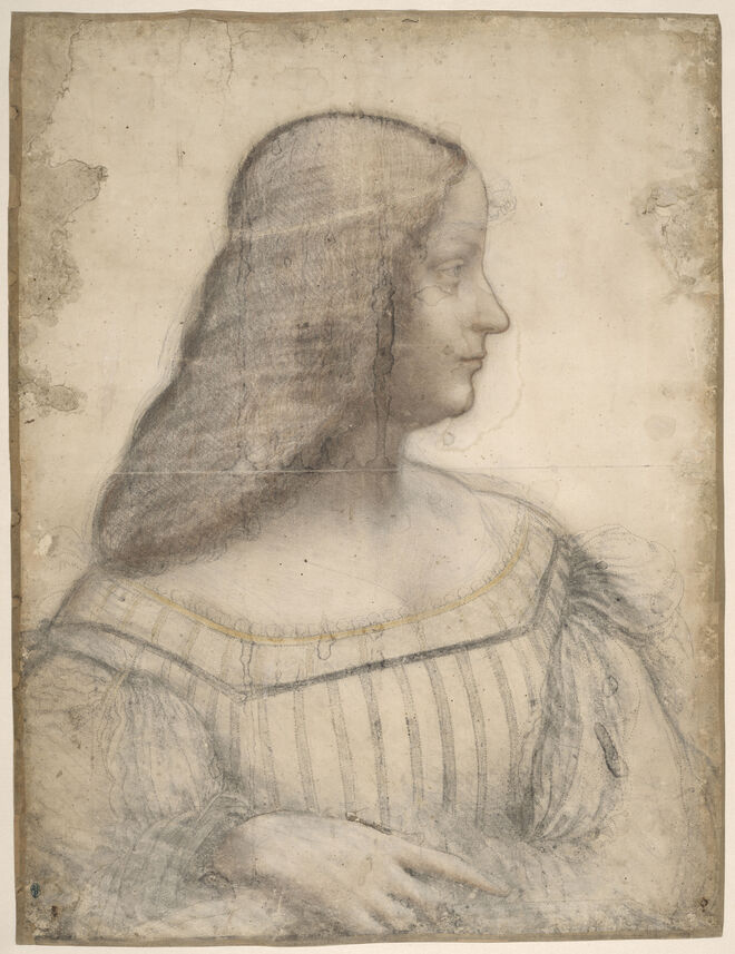 Retrato de Isabelle d'Este, Leonardo de Vinci.